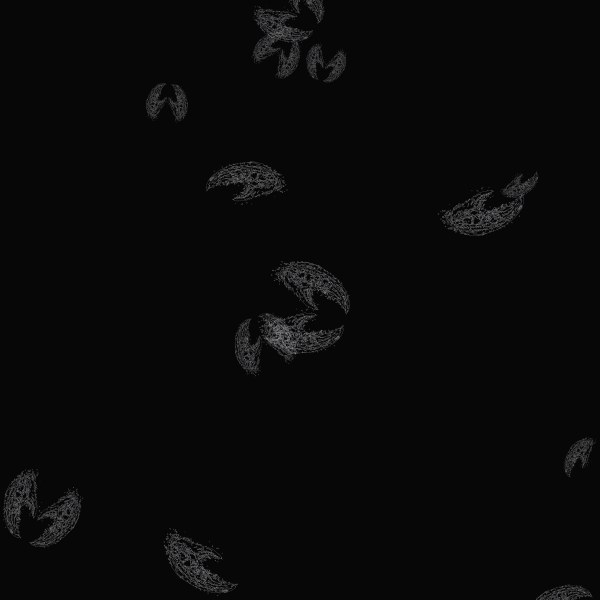 Detail view showing stroke density